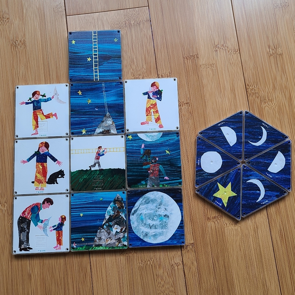 Magnatiles Eric Carle Storytelling Tiles Set - Papa Please Get The Moon For Me